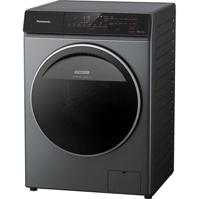 Máy giặt sấy Panasonic lồng ngang Inverter 10kg NA-S106FC1LV có khối lượng giặt 10kg và khối lượng sấy 6kg